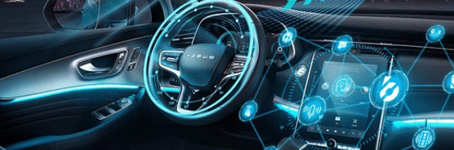 人與汽車智能交互完善無(wú)人駕駛。效果圖